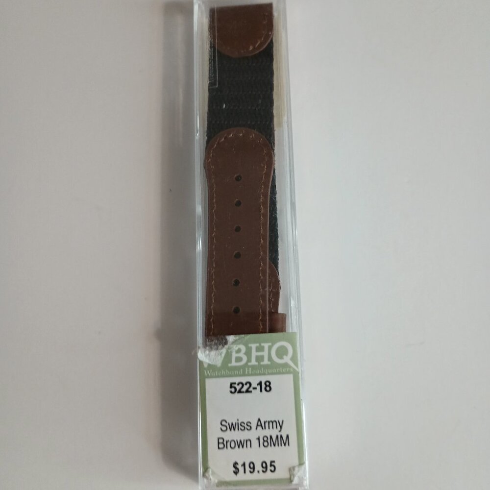 SD Brown Swiss Army Womens Watch Strap Band 18MM